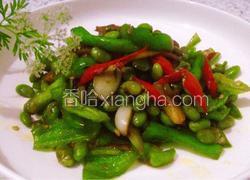 青椒炒毛豆