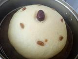 玉米面白面发糕