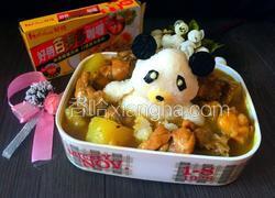咖喱鸡块饭