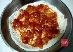 手抓饼底火腿什锦批萨的做法图解4