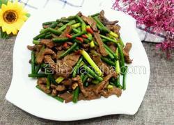 蒜苔炒牛肉