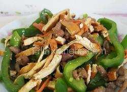 香干青椒炒肉丝