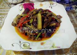 香辣茄子炒肉