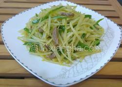 肉丝青椒炒土豆丝
