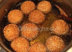 红豆沙煎堆，广东美食