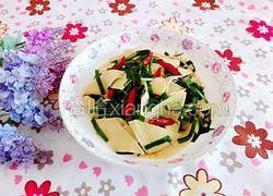 韭菜炒豆腐皮