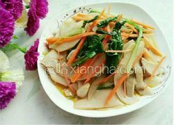 小白菜炒杏鲍菇