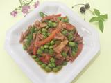 辣鸡腿炒青豆