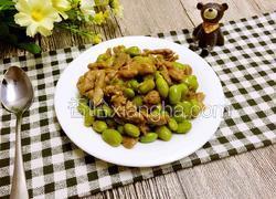 肉丝炒毛豆
