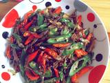 小银鱼炒辣椒