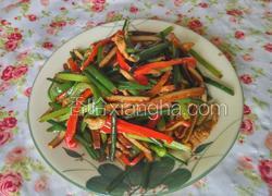 韭菜苔炒肉丝