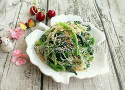 凉拌粉丝菠菜