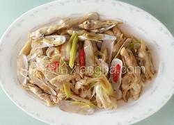 姜葱炒蛏子
