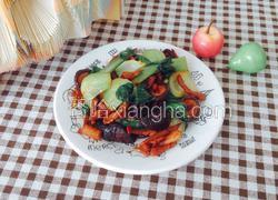 香菇肉片炒油菜