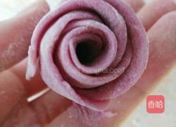 紫薯馒头玫瑰花的做法图解6