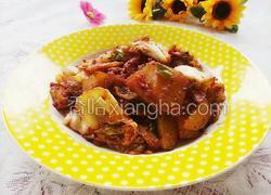 辣白菜炒土豆片