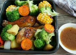 时蔬烤鸡腿肉