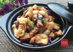 家常茄子烧肉的做法图解9