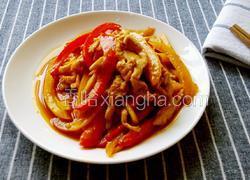 杏鲍菇双椒炒鸡丝