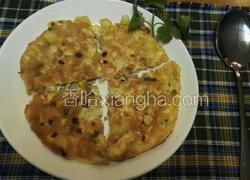 玉米肉粒鸡蛋煎饼