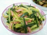 黄瓜炒火腿肠