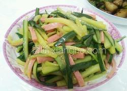 黄瓜炒火腿肠
