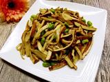 杏鲍香干炒毛豆