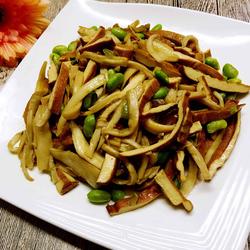 杏鲍香干炒毛豆的做法[图]