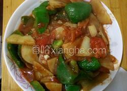 西红柿辣椒土豆片
