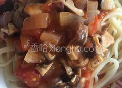 番茄香菇意大利面