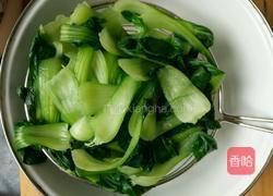 小油菜呛豆皮的做法图解3