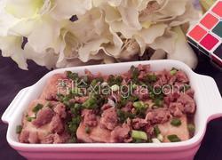 蜜汁黑椒肉末浇老豆腐