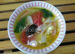 彩蔬面片汤