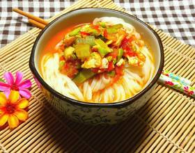 蕃茄鸡蛋卤子面[图]
