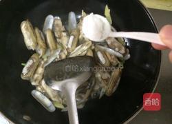 炒蛏子的做法图解8