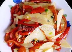 红辣椒丝炒土豆片