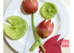 水果拼盘之含苞待放的做法图解6