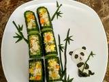 熊猫吃竹子炒饭
