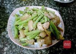 豆角炒本地猪肉的做法图解4