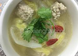 娃娃菜粉丝肉丸汤