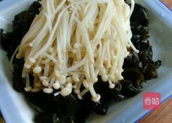 凉拌黑木耳金针菇（降血压的菜)的做法图解9