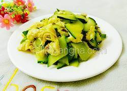 黄瓜炒鸡蛋
