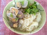蛤蜊拌面条（简单早餐）