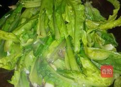 清炒油麦菜的做法图解4