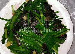韭菜苔炒木耳