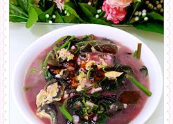 皮蛋旱菜汤(皮蛋自制)
