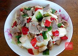 茭白炒肉片的做法图解9