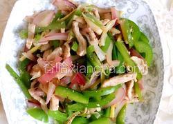 洋葱青椒炒肉丝