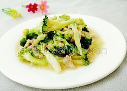 西兰花炒肉末