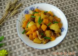 南瓜土豆炖牛肉